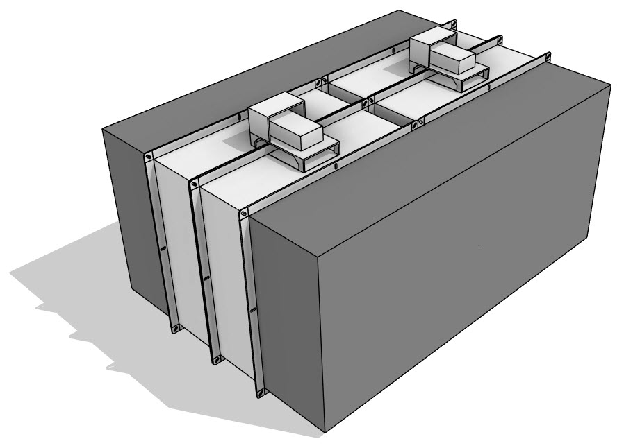 Противопожарный клапан КПС-3 кассетный исполнение 1